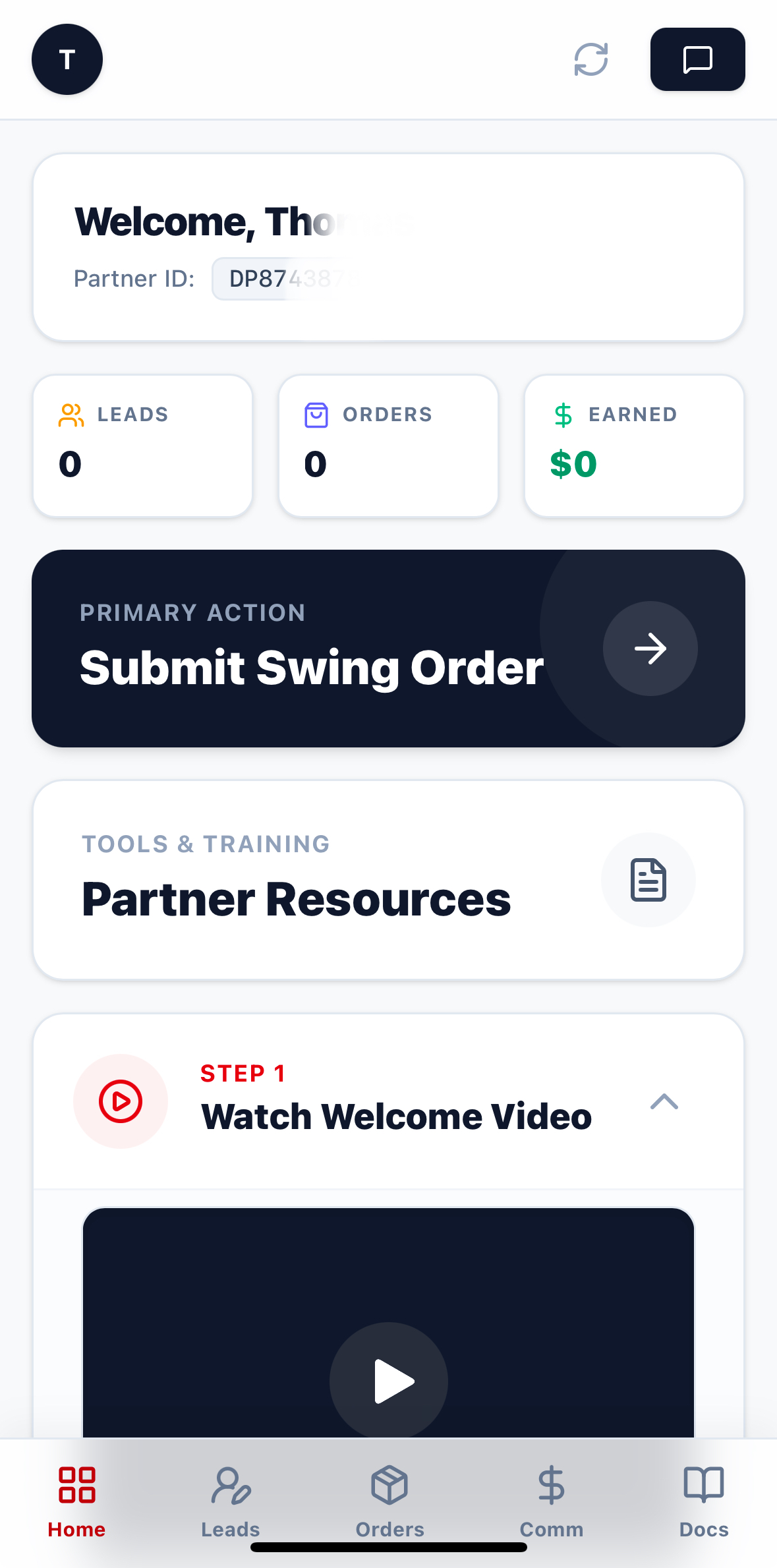 Partner Dashboard