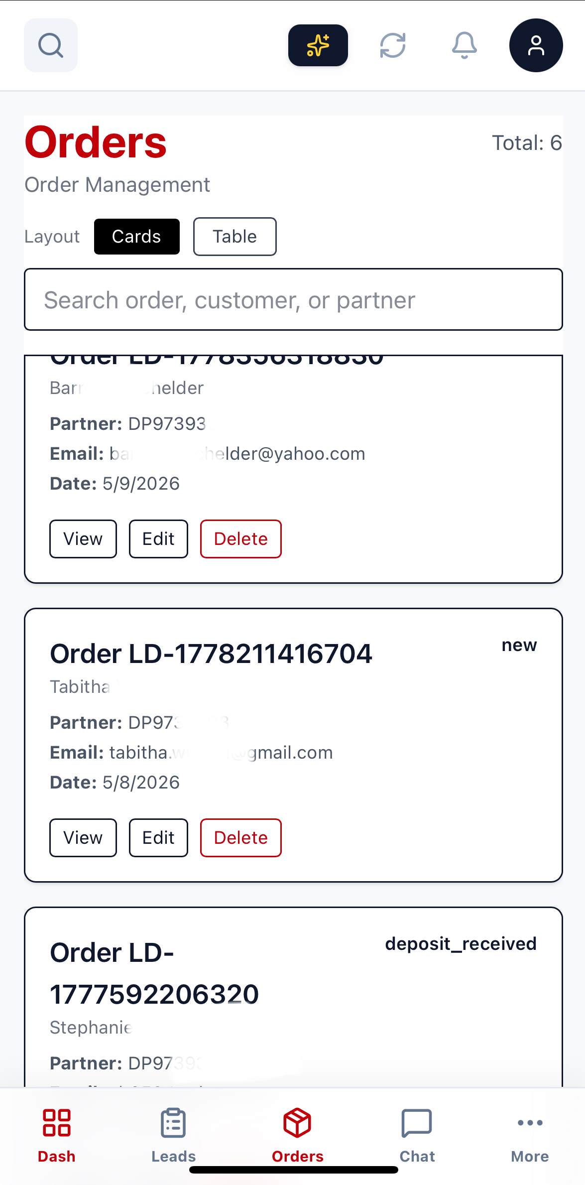 Order Management