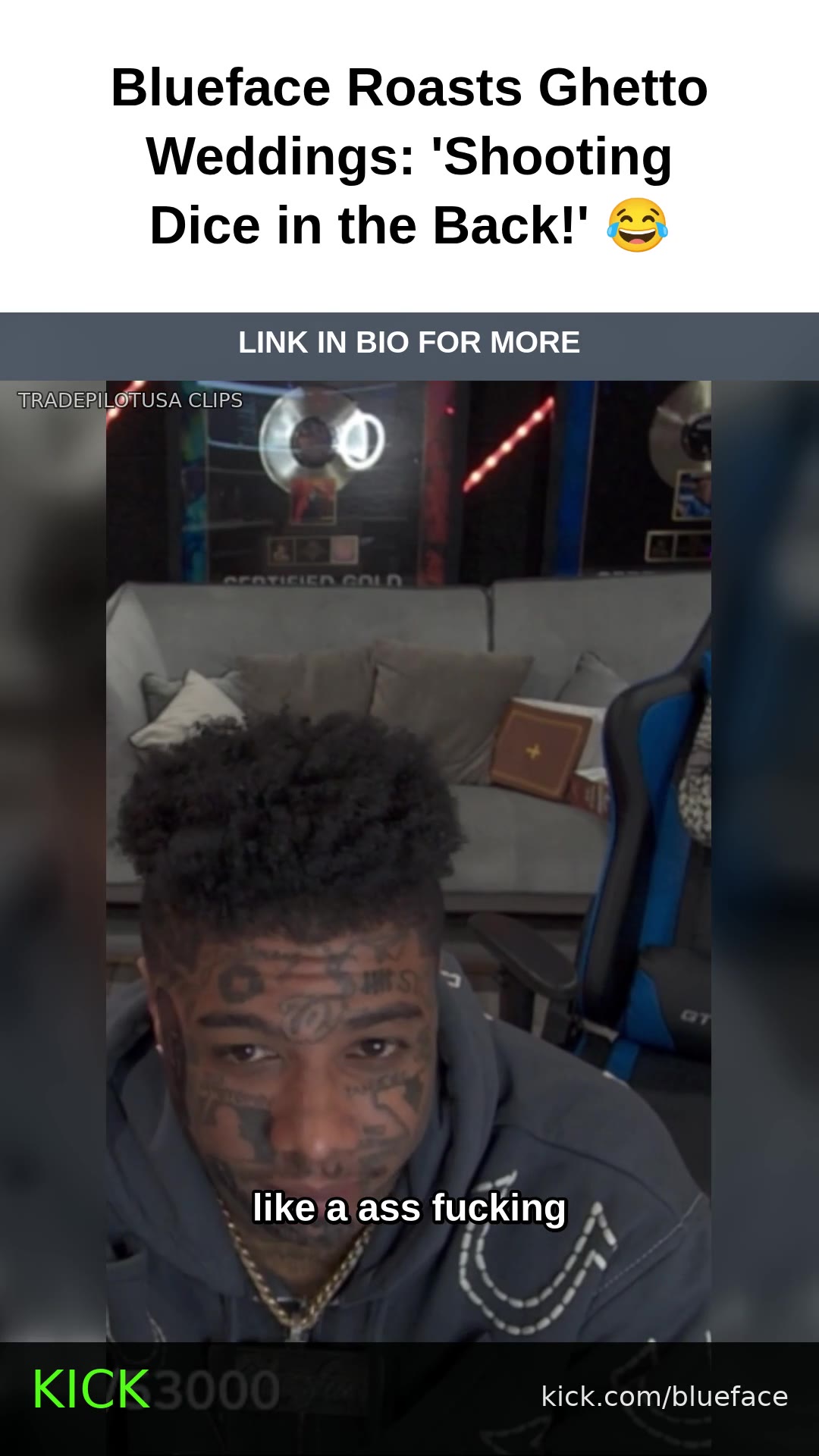 Blueface Roasts Ghetto Weddings: 'Shooting Dice in the Back!' 😂
