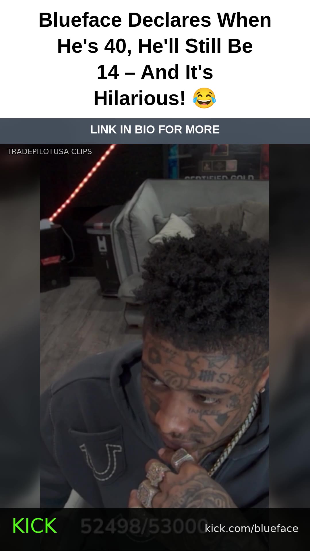 Blueface Declares When He's 40, He'll Still Be 14 – And It's Hilarious! 😂