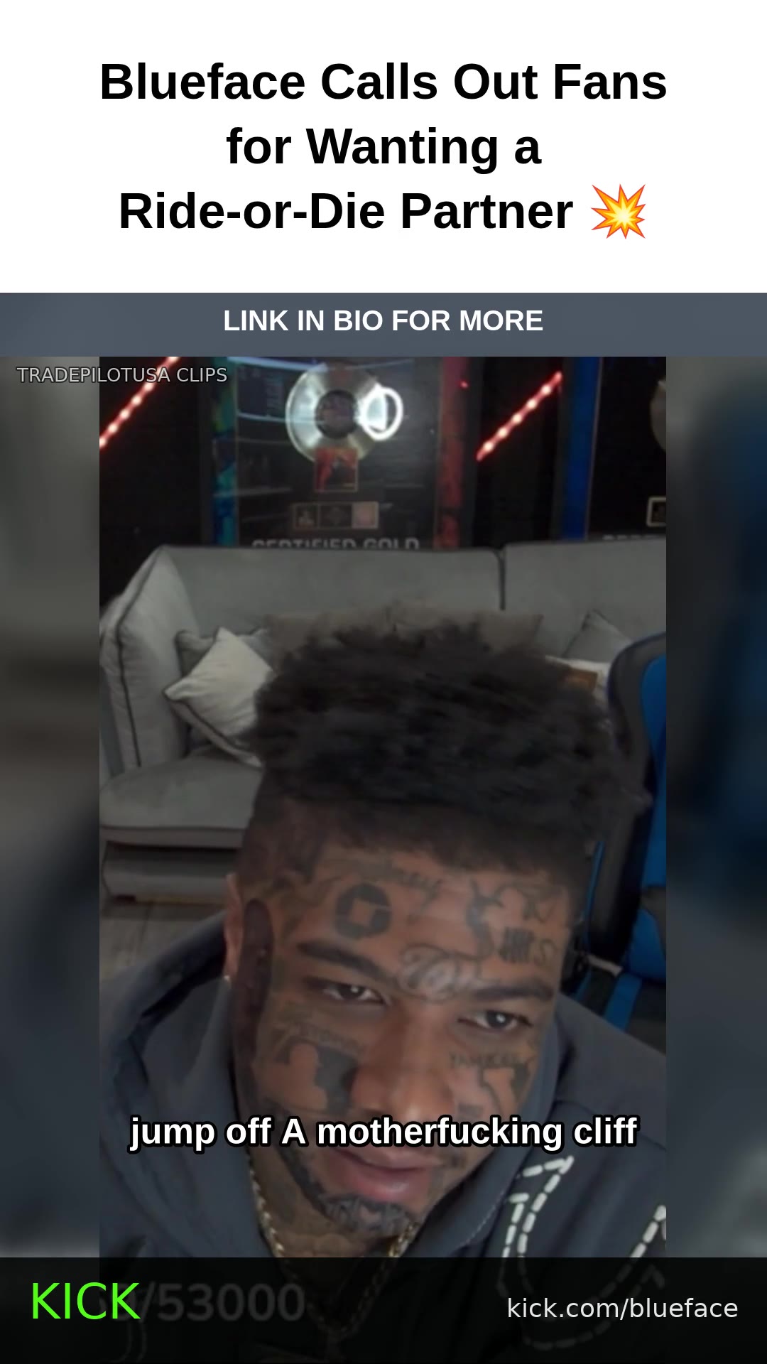 Blueface Calls Out Fans for Wanting a Ride-or-Die Partner 💥