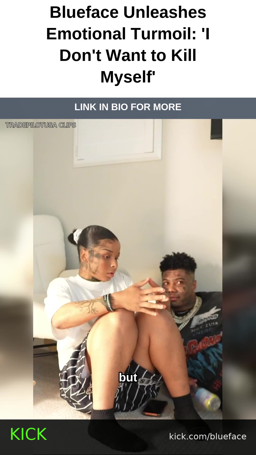 Blueface Unleashes Emotional Turmoil: 'I Don't Want to Kill Myself'