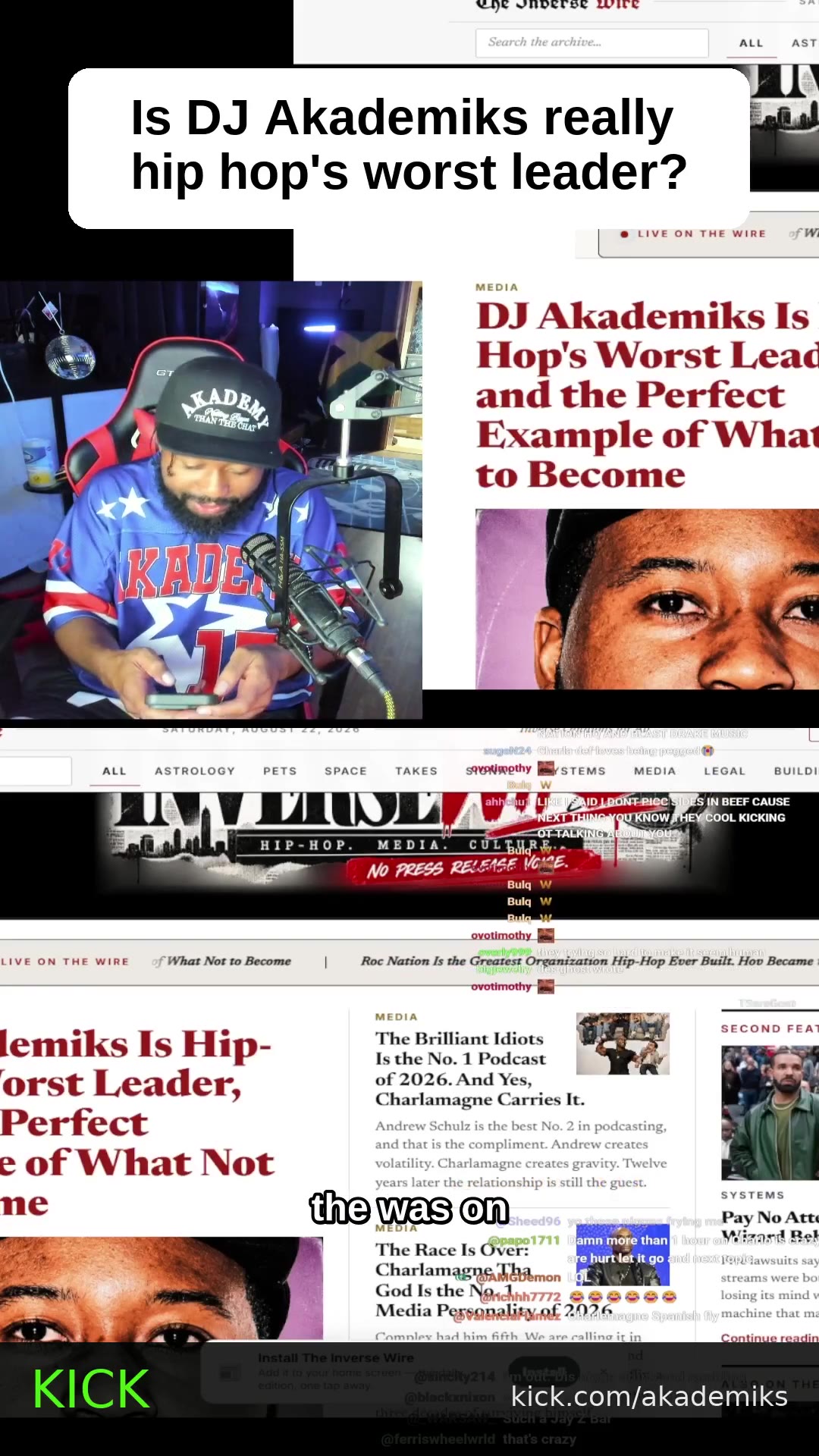 Is DJ Akademiks really hip hop's worst leader?