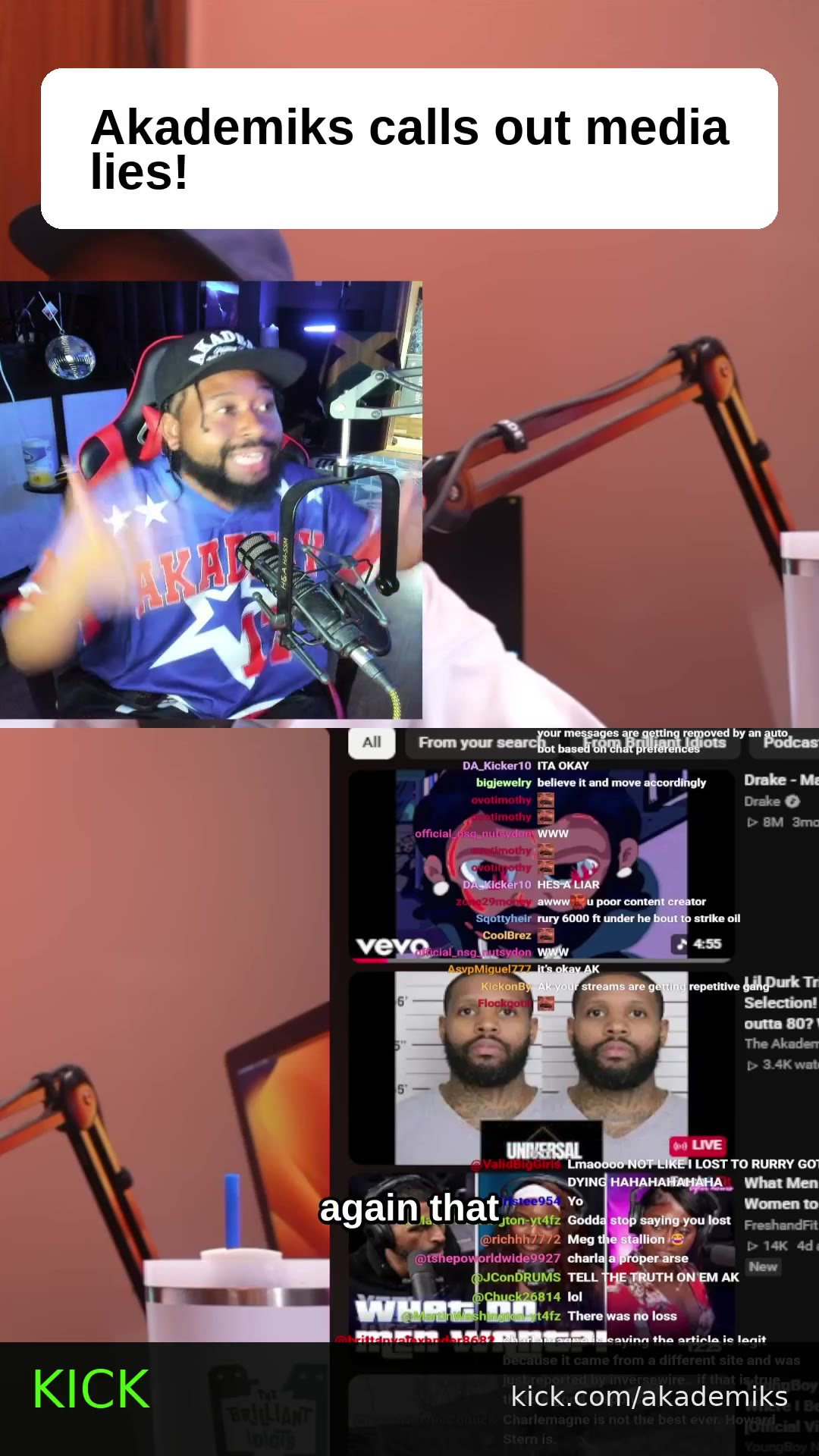 Akademiks calls out media lies!