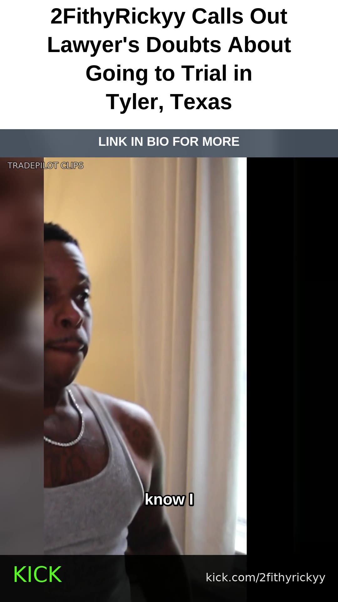2FithyRickyy Calls Out Lawyer's Doubts About Going to Trial in Tyler, Texas