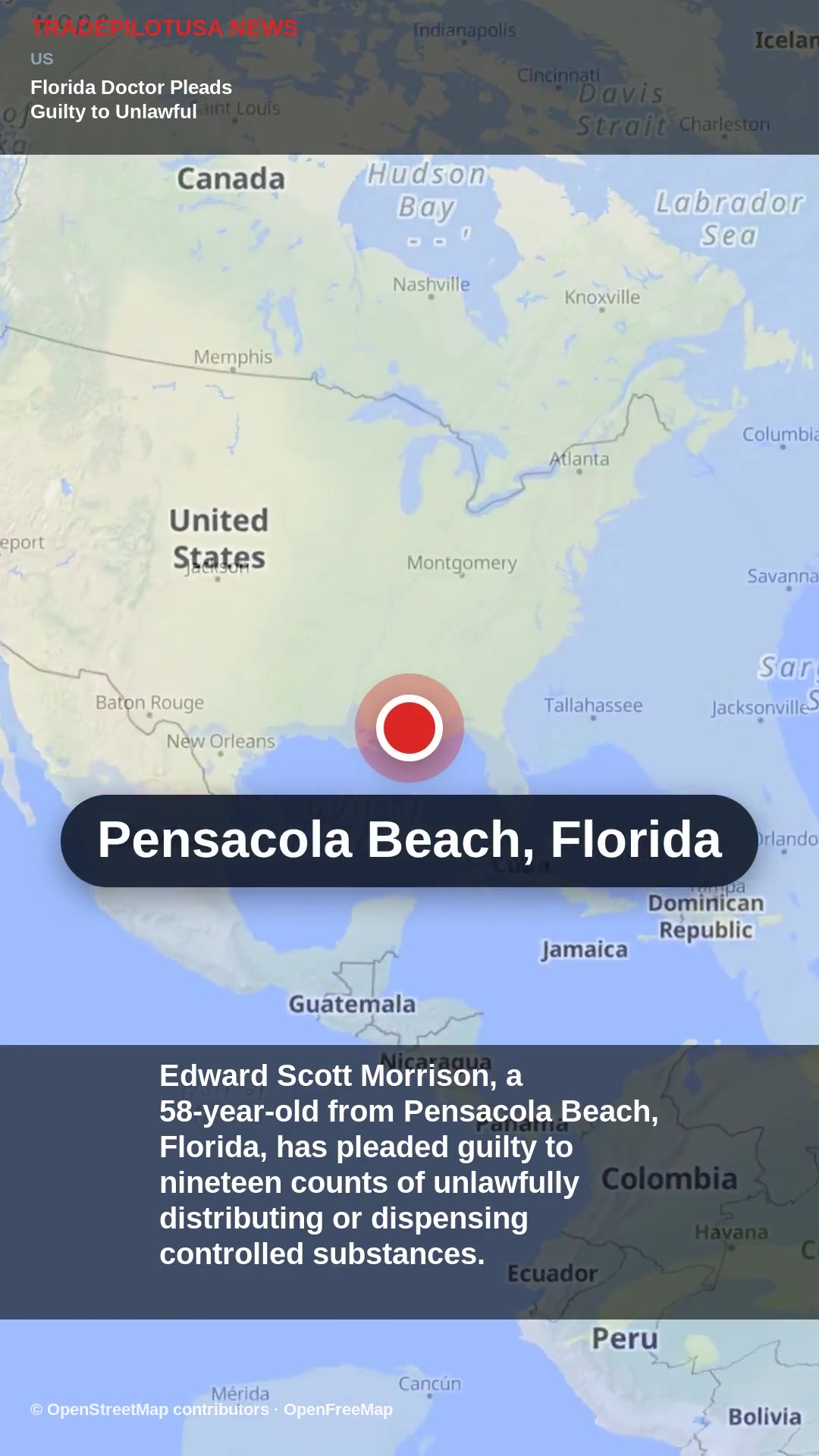 Florida Doctor Pleads Guilty to Unlawful Prescription of Controlled Substances