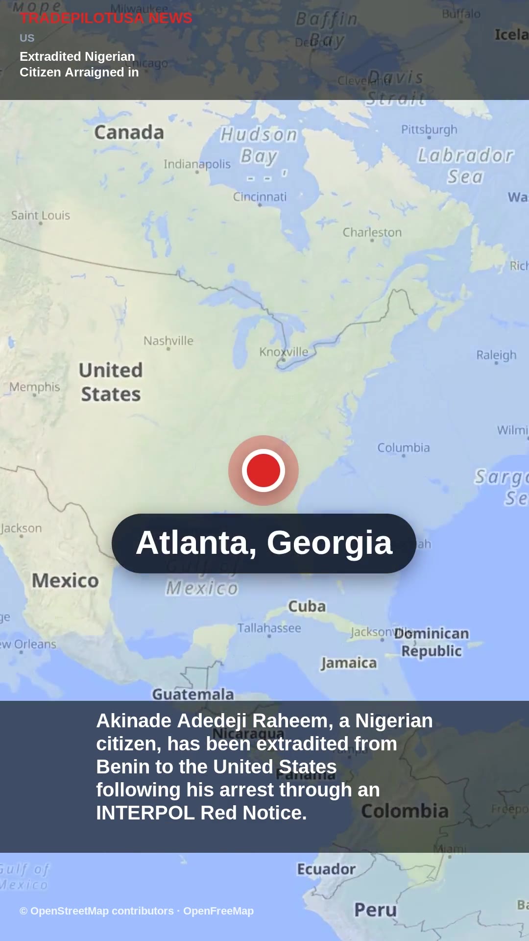 Extradited Nigerian Citizen Arraigned in U.S. on Fraud Charges