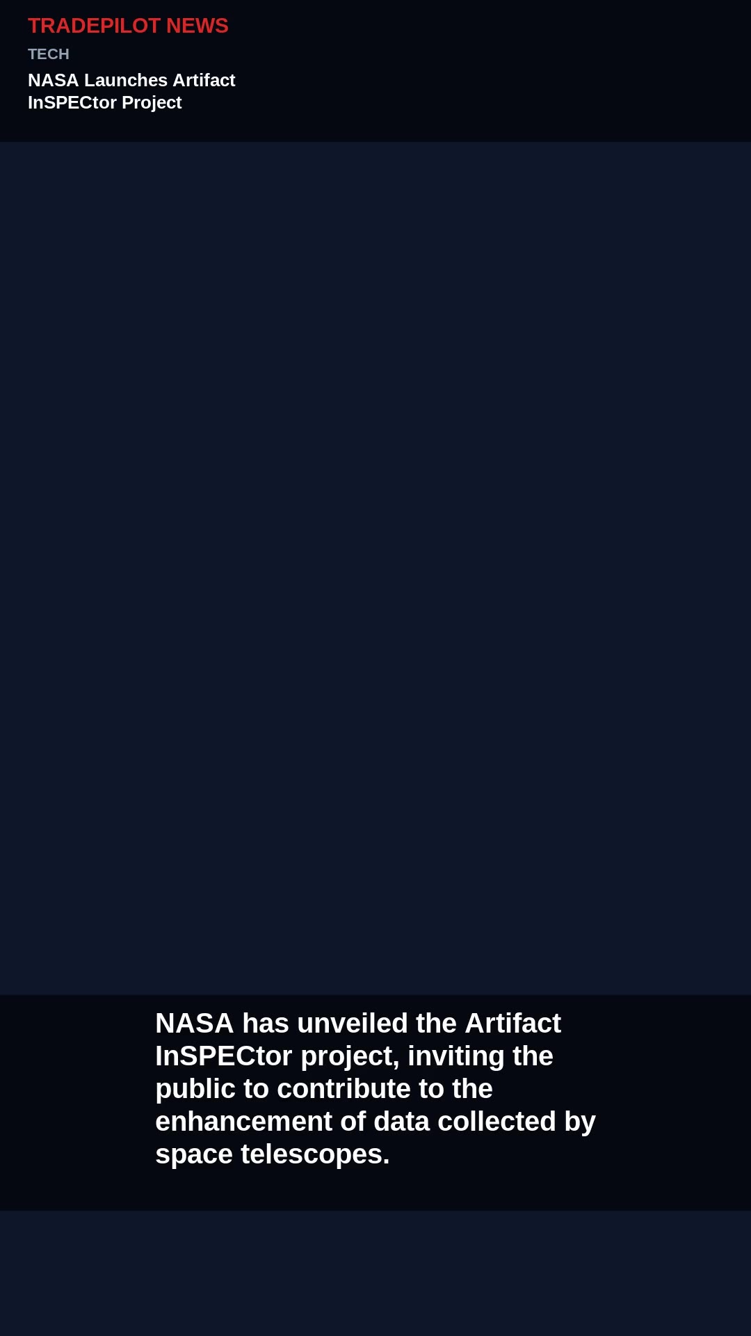 NASA Launches Artifact InSPECtor Project