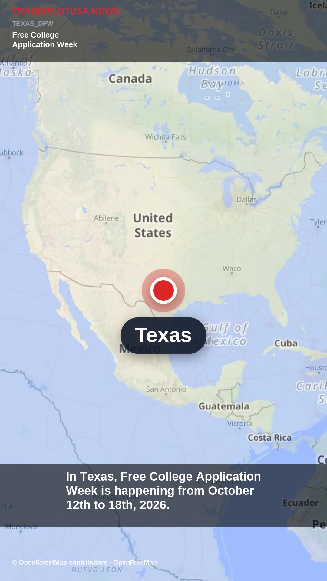 Free College Application Week Offers Cost Relief in Texas