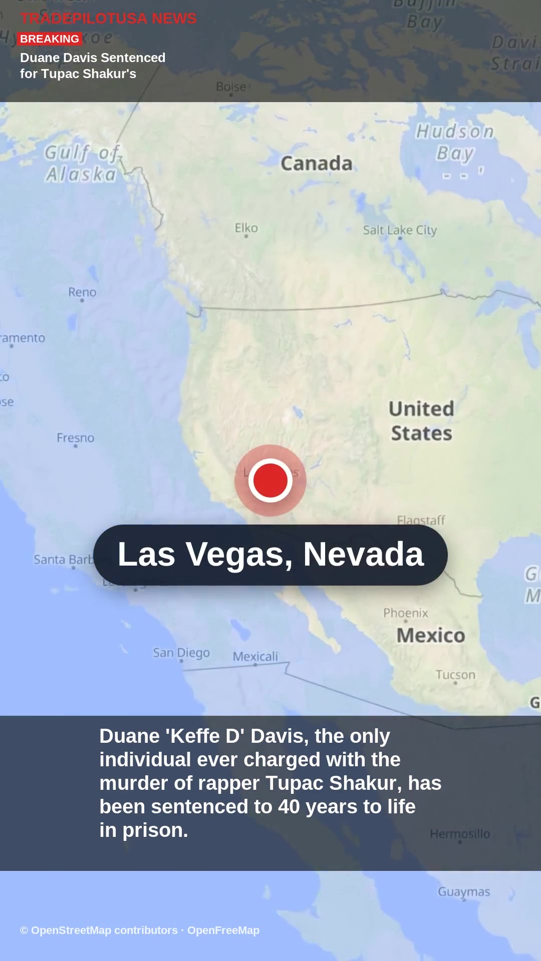 Duane Davis Sentenced for Tupac Shakur's 1996 Murder