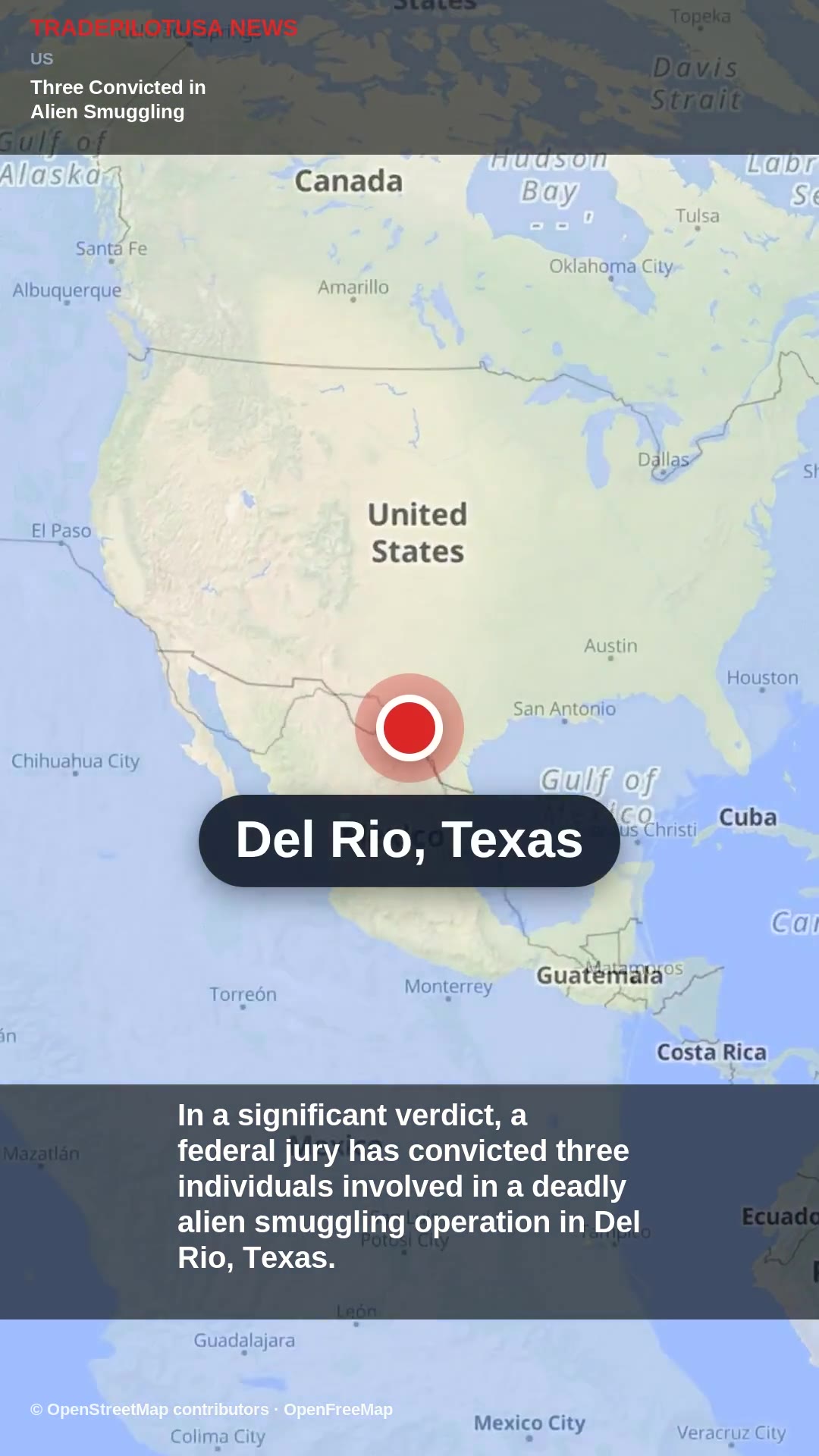 Three Convicted in Alien Smuggling Operation Linked to Texas Deaths