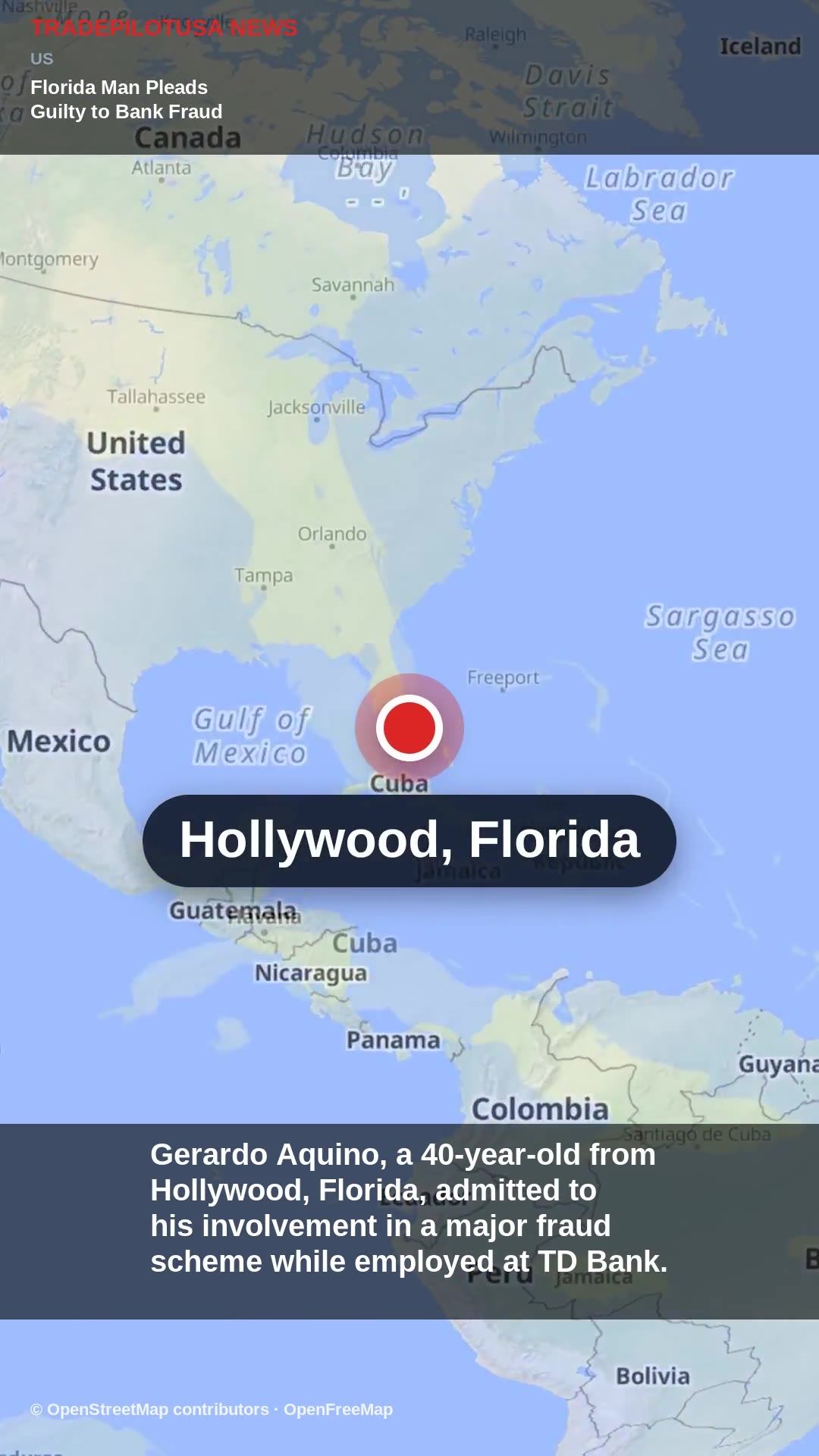 Florida Man Pleads Guilty to Bank Fraud Scheme