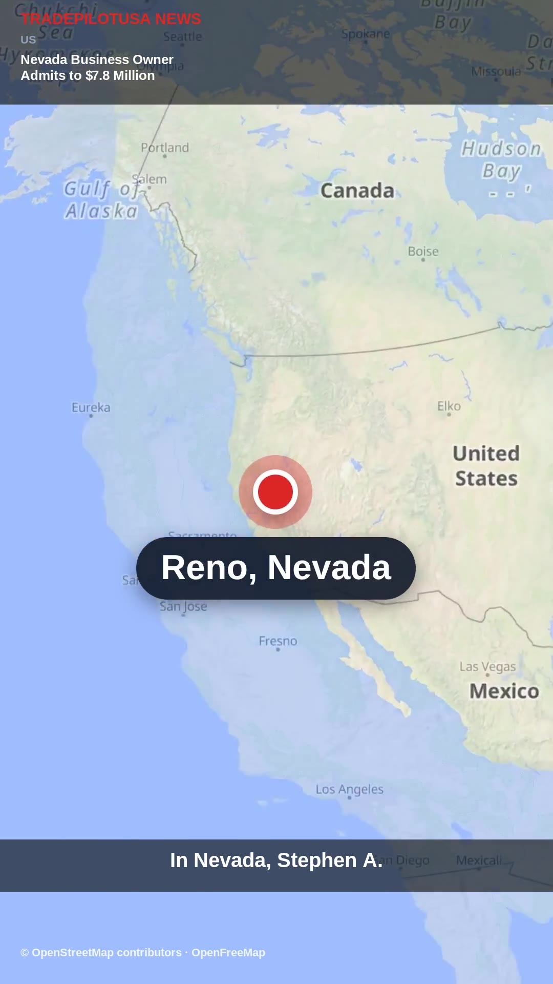 Nevada Business Owner Admits to $7.8 Million Embezzlement