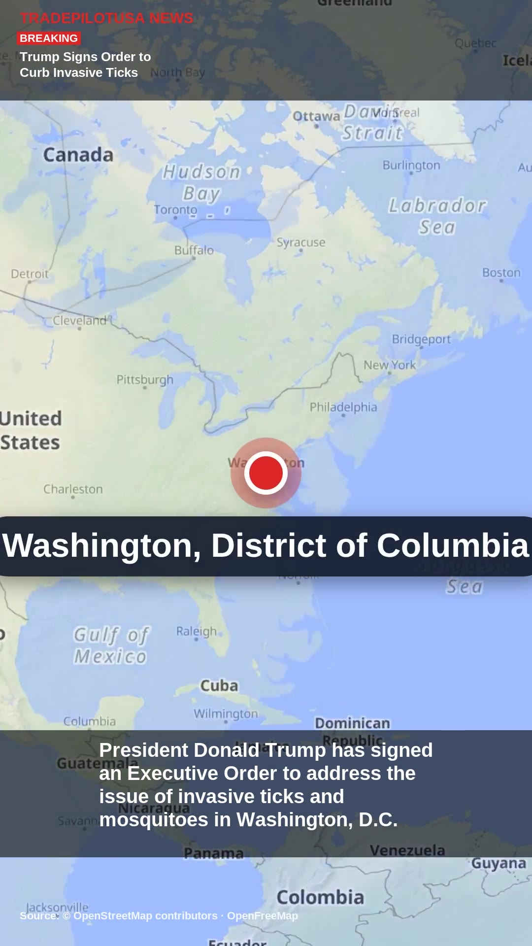 Trump Signs Order to Curb Invasive Ticks and Mosquitoes