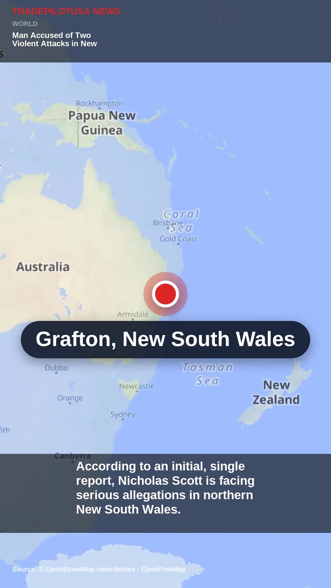 Man Accused of Two Violent Attacks in New South Wales