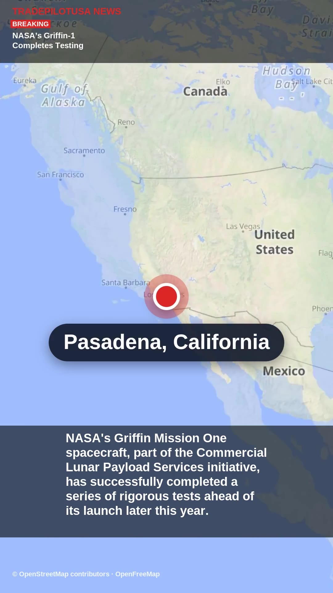 NASA’s Griffin-1 Completes Testing Ahead of Moon Mission