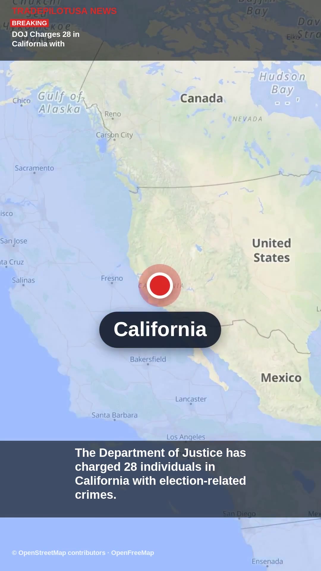 DOJ Charges 28 in California with Election Crimes