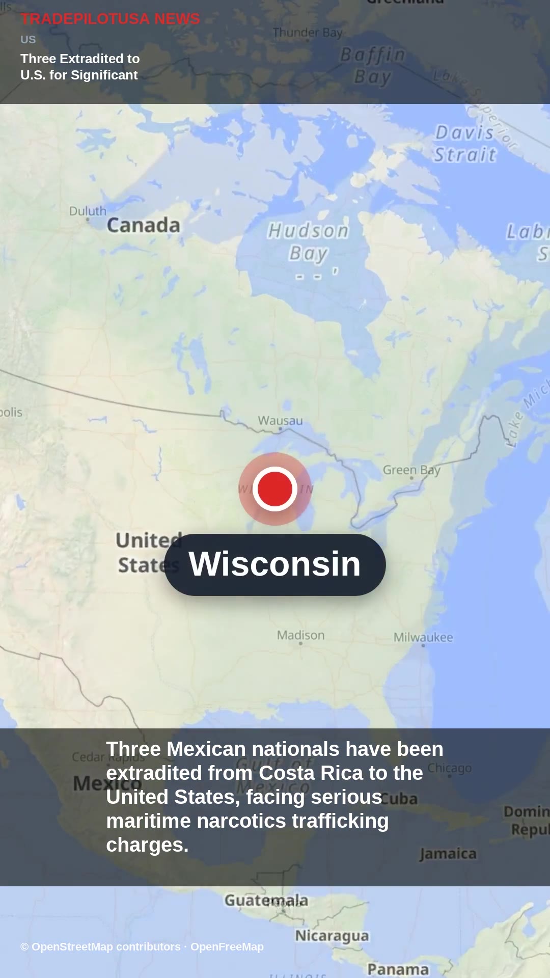 Three Extradited to U.S. for Significant Cocaine Trafficking Charges