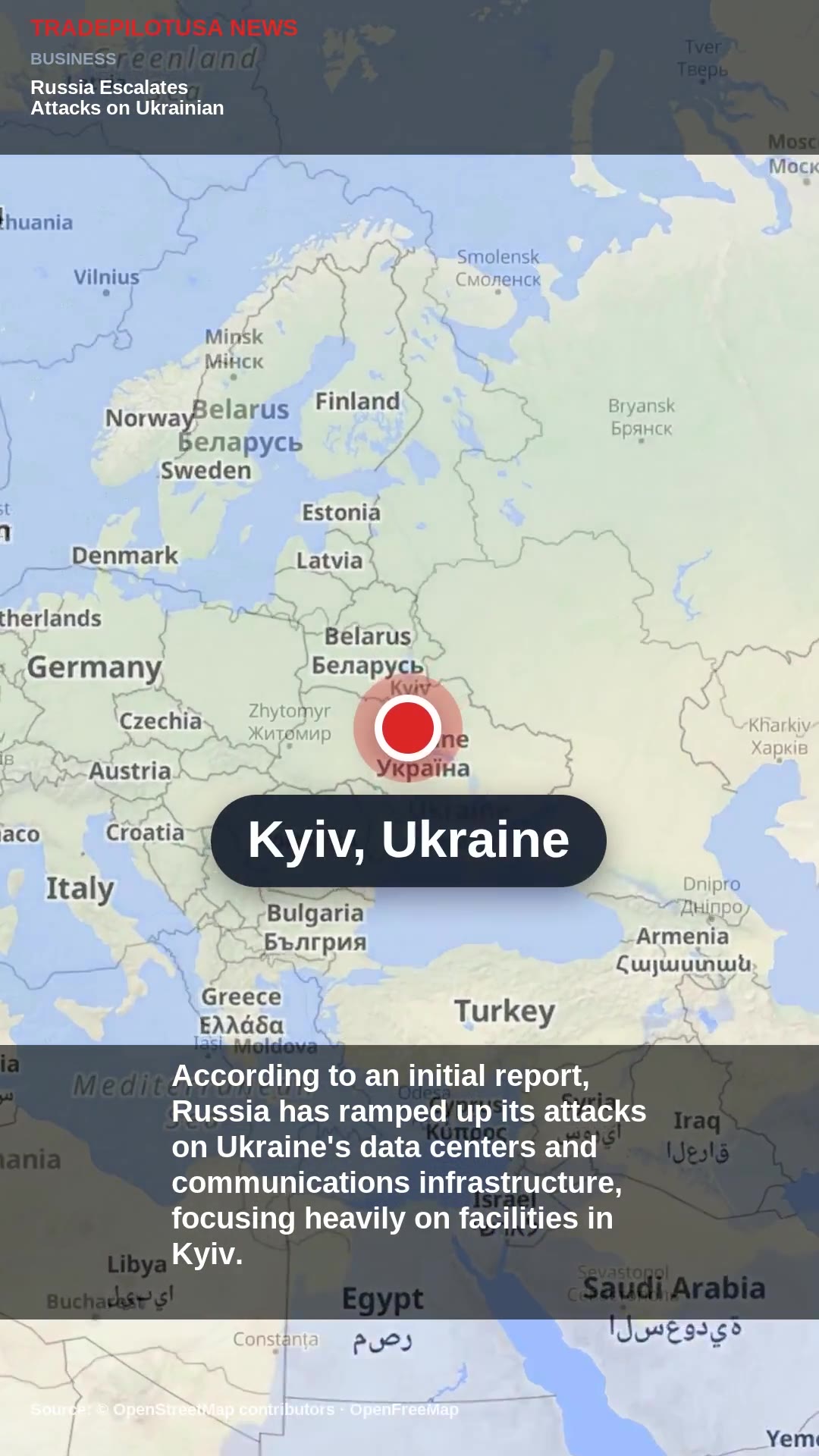 Russia Escalates Attacks on Ukrainian Infrastructure