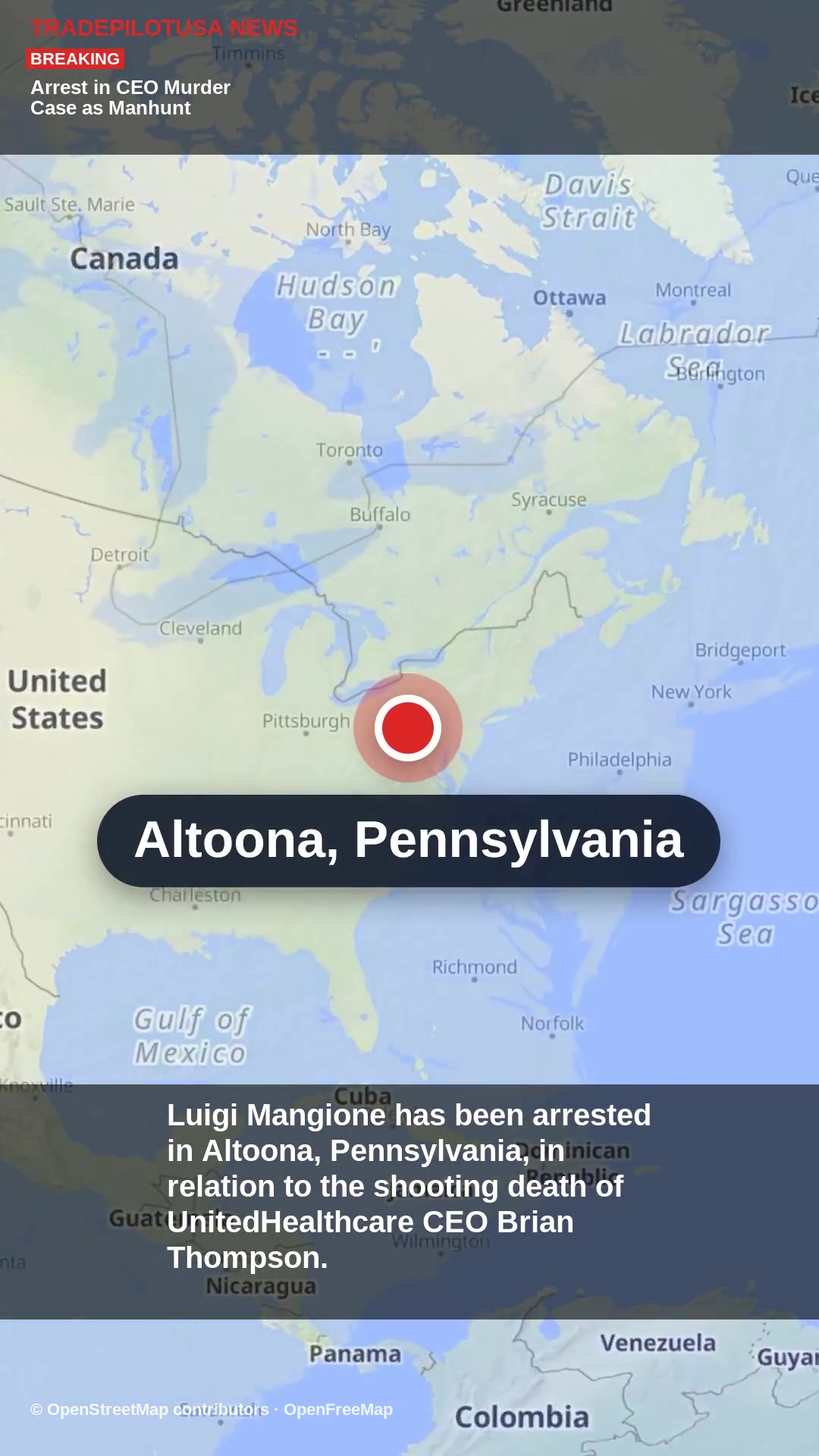 Arrest in CEO Murder Case as Manhunt Concludes