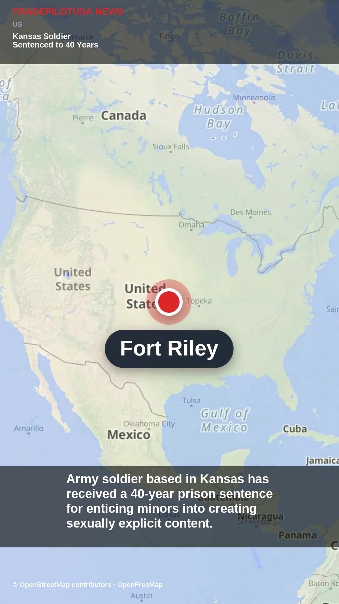 Kansas Soldier Sentenced to 40 Years for Child Exploitation