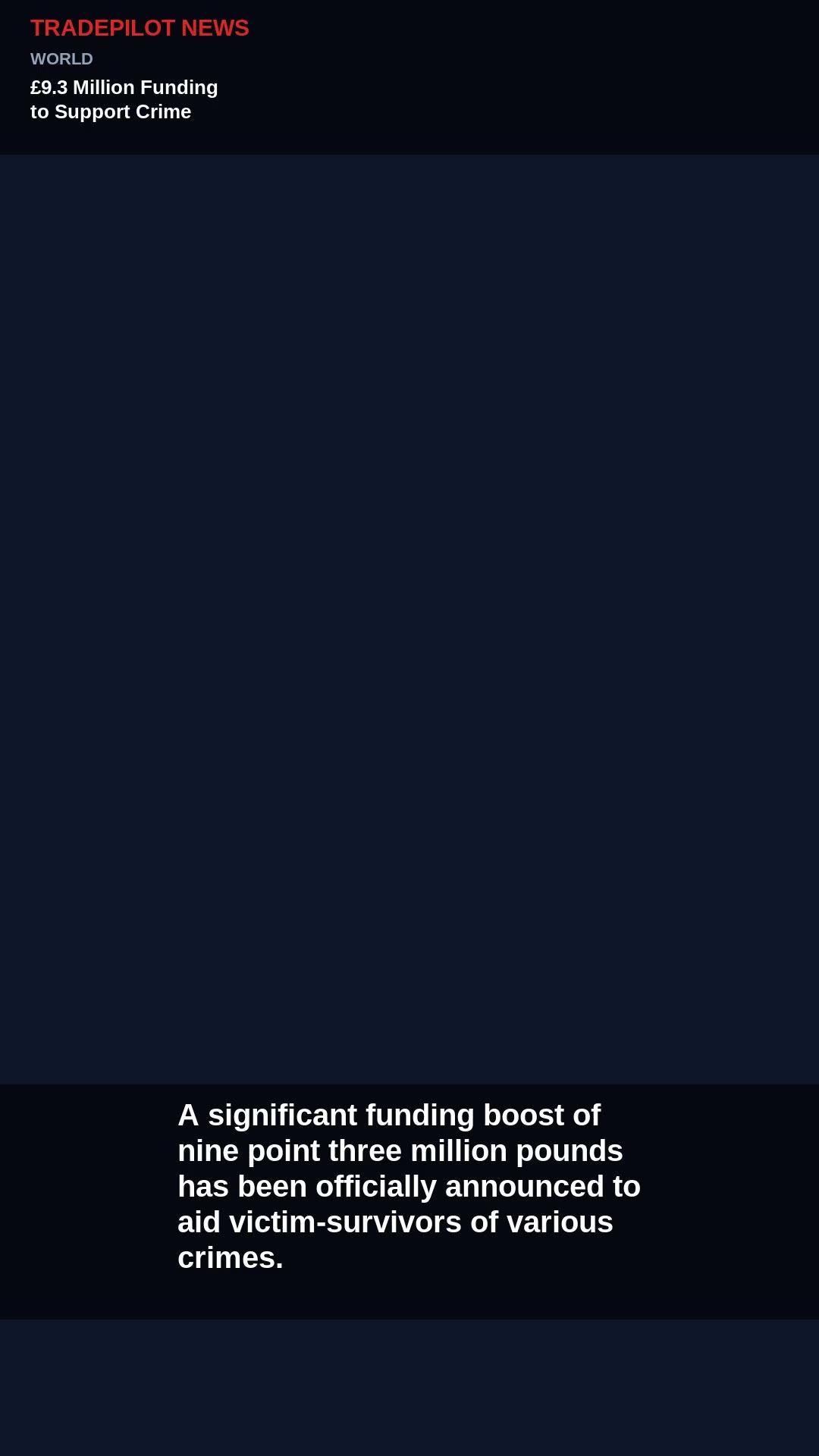 £9.3 Million Funding to Support Crime Victims