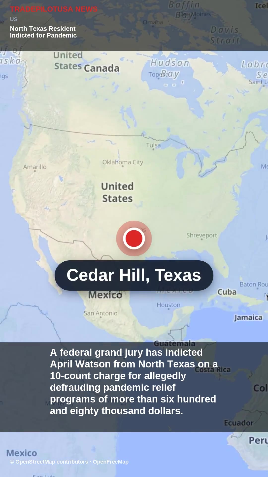 North Texas Resident Indicted for Pandemic Relief Fraud