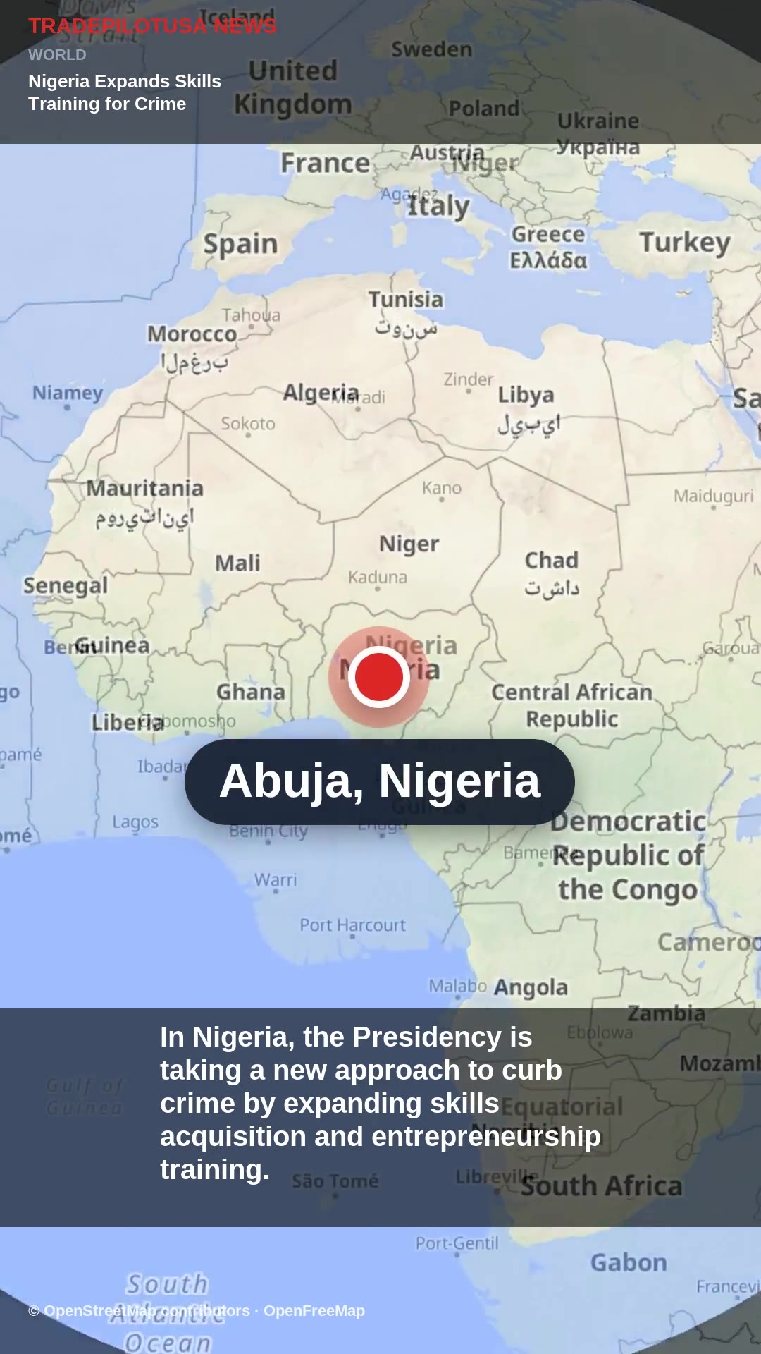 Nigeria Expands Skills Training for Crime Prevention