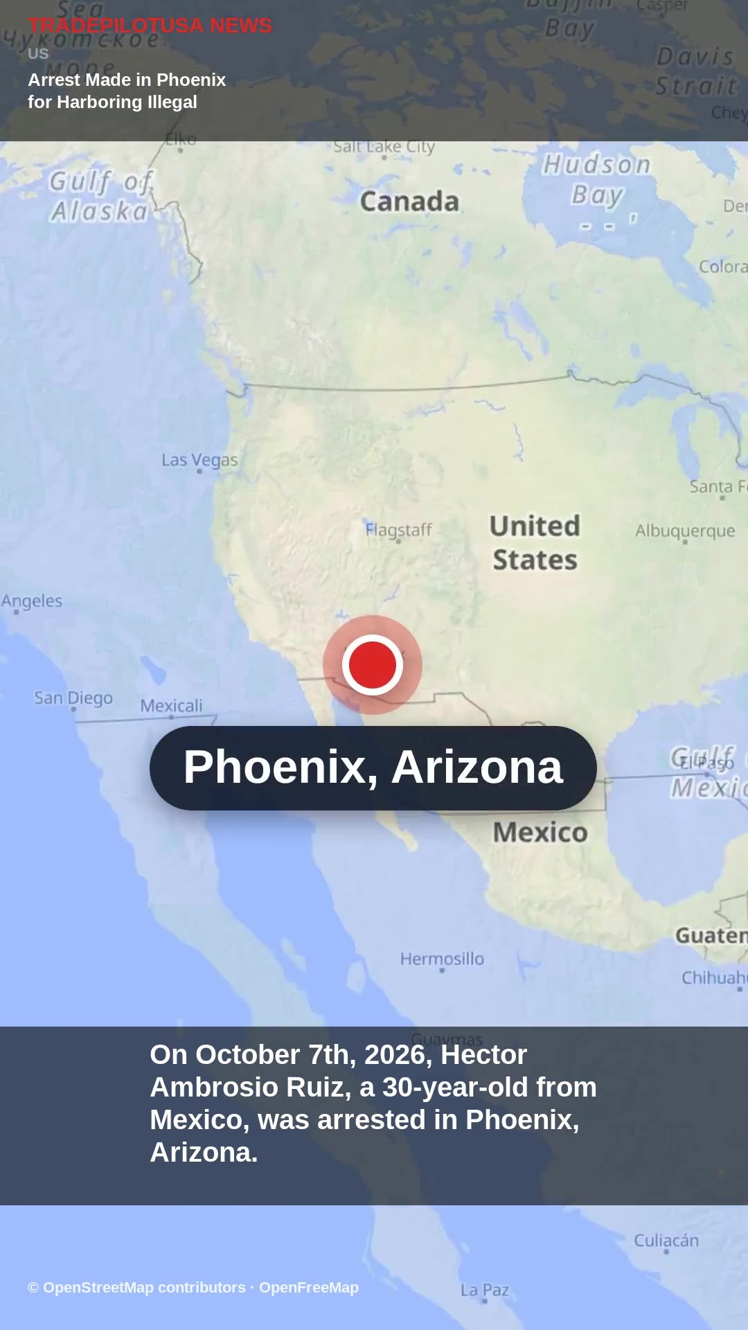 Arrest Made in Phoenix for Harboring Illegal Aliens