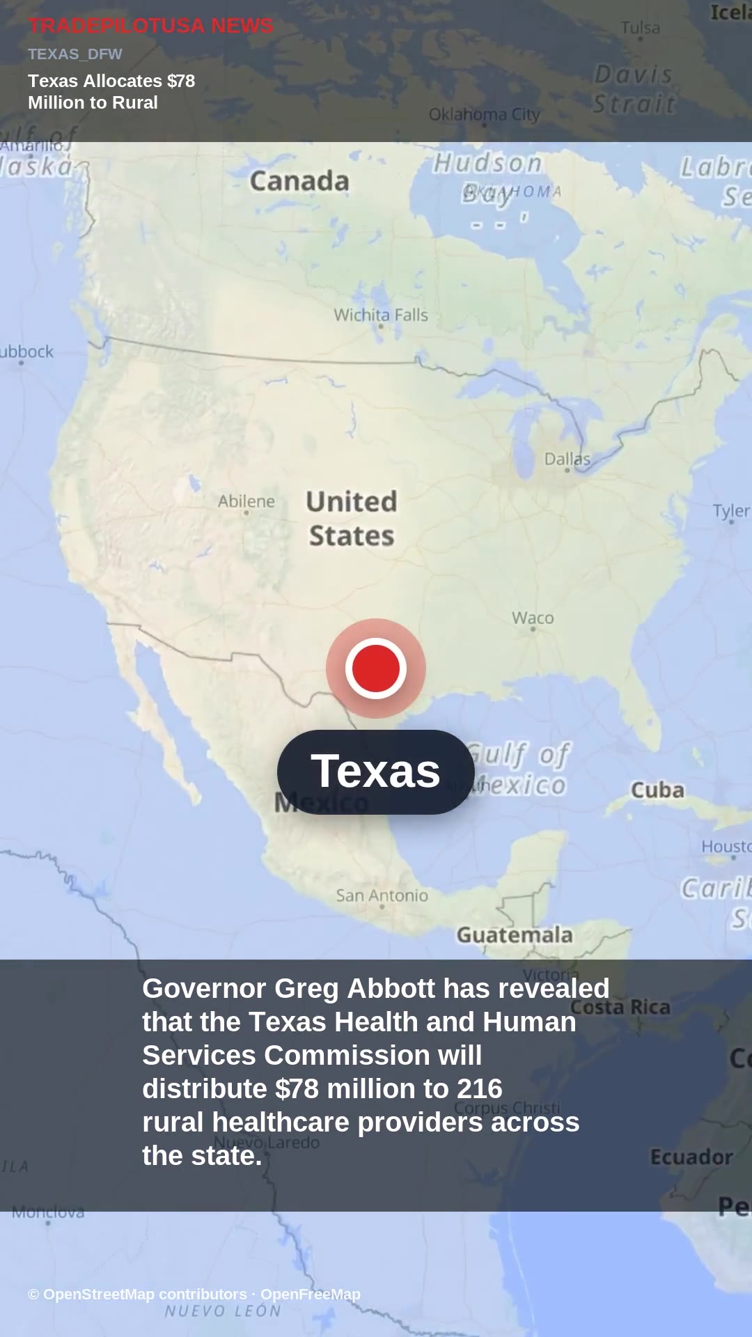 Texas Allocates $78 Million to Rural Healthcare