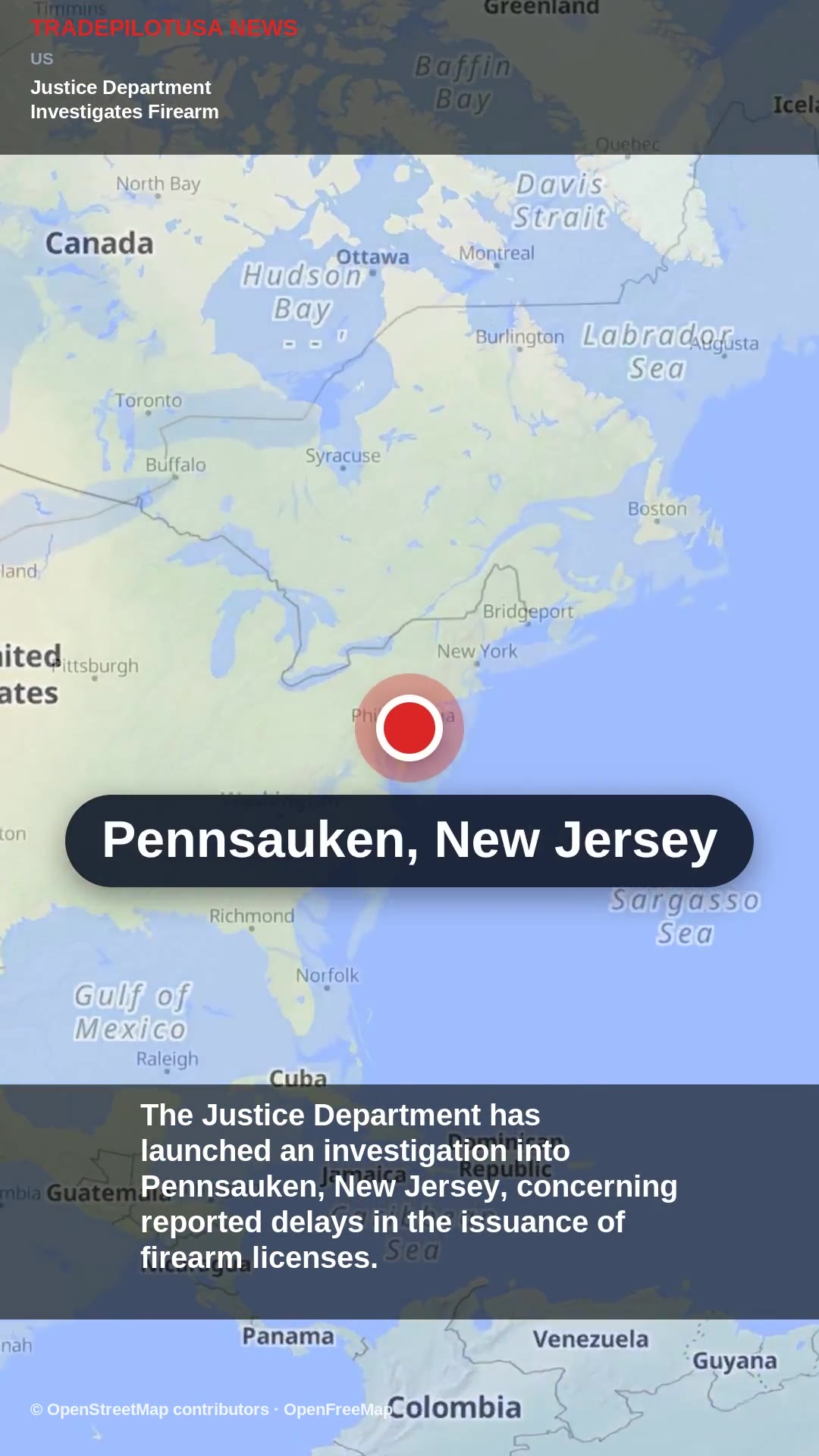 Justice Department Investigates Firearm License Delays in Pennsauken, NJ
