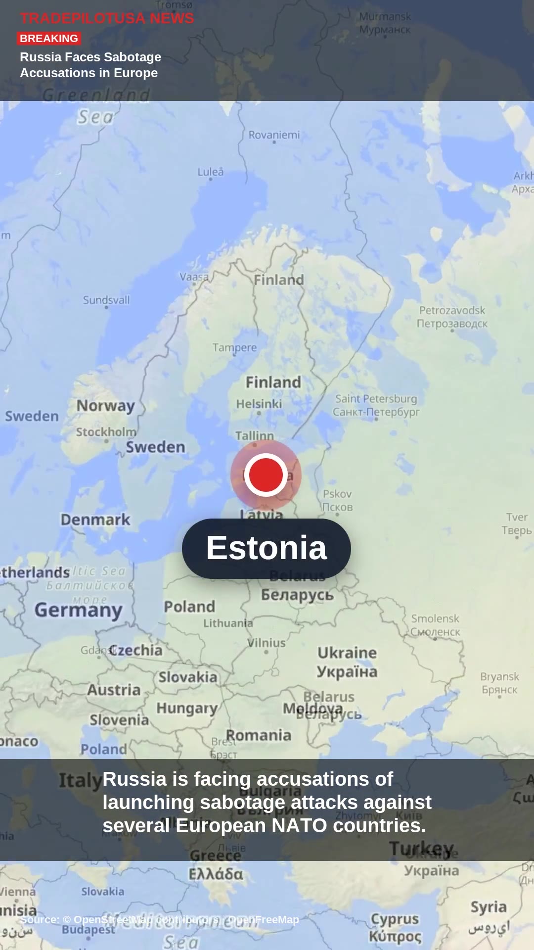 Russia Faces Sabotage Accusations in Europe