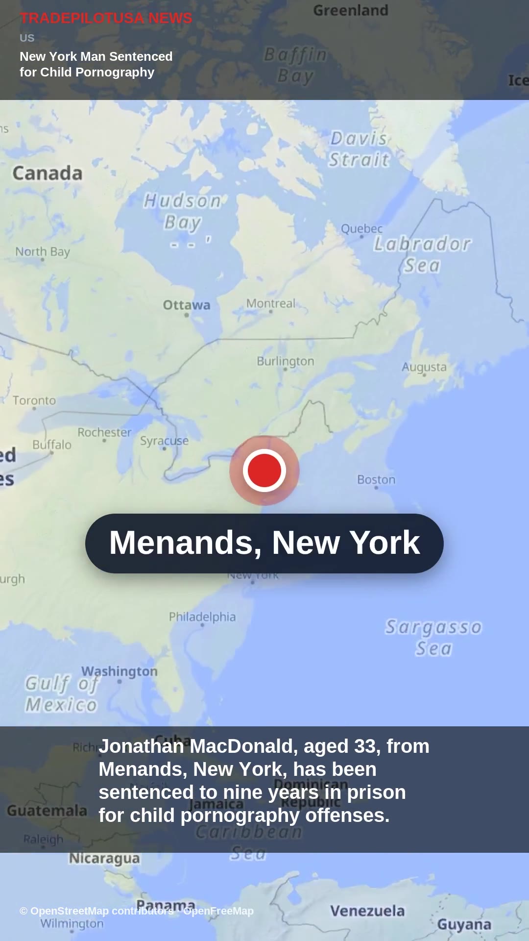 New York Man Sentenced for Child Pornography Crimes