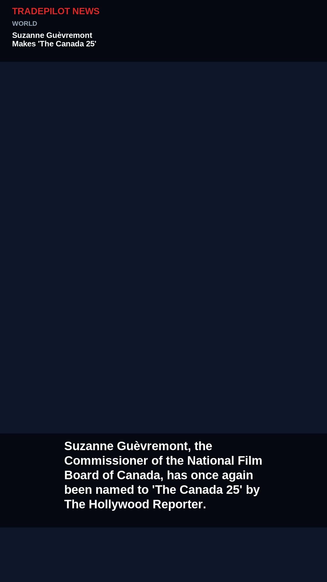 Suzanne Guèvremont Makes 'The Canada 25' List Again