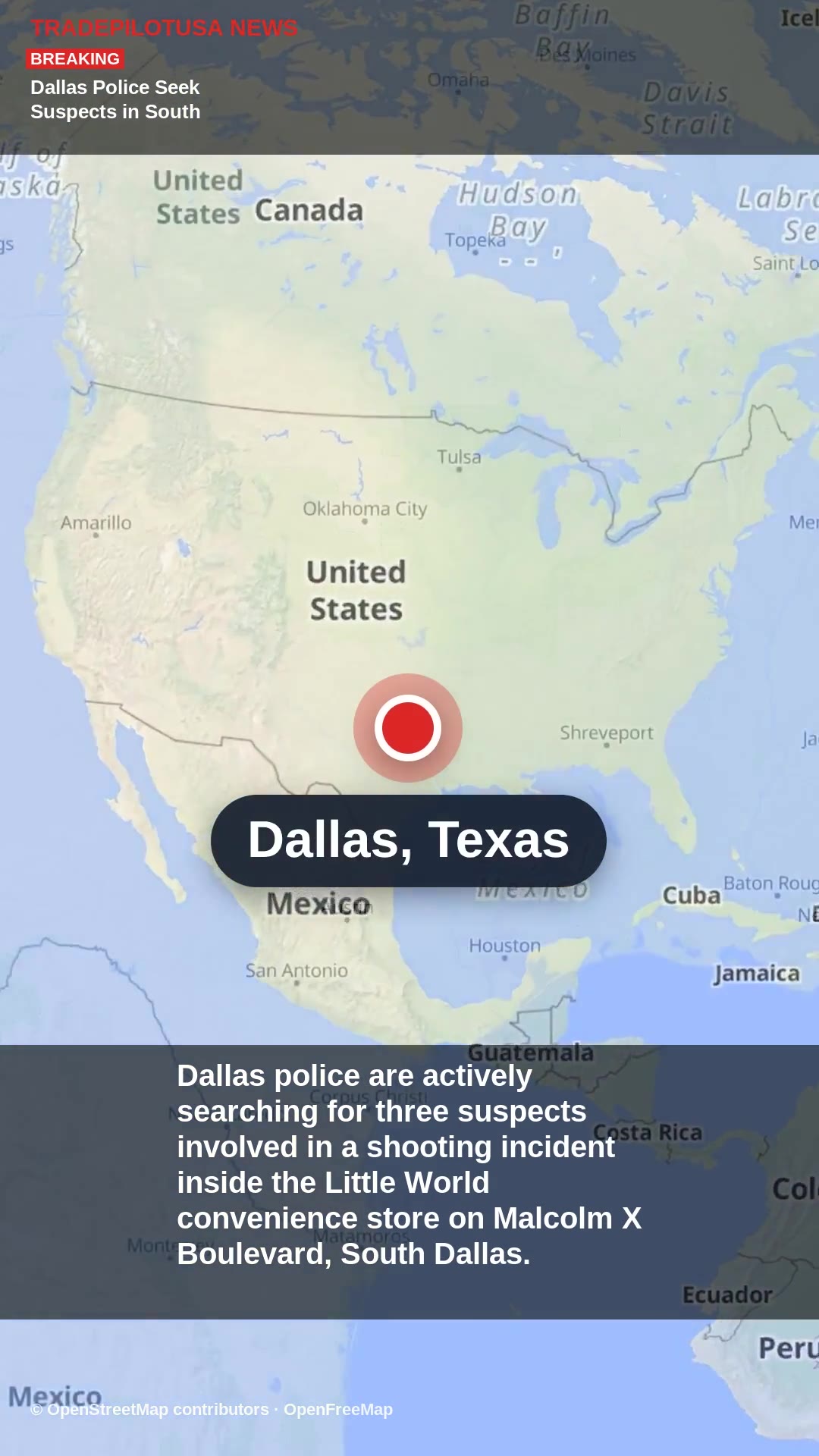 Dallas Police Seek Suspects in South Dallas Convenience Store Shooting