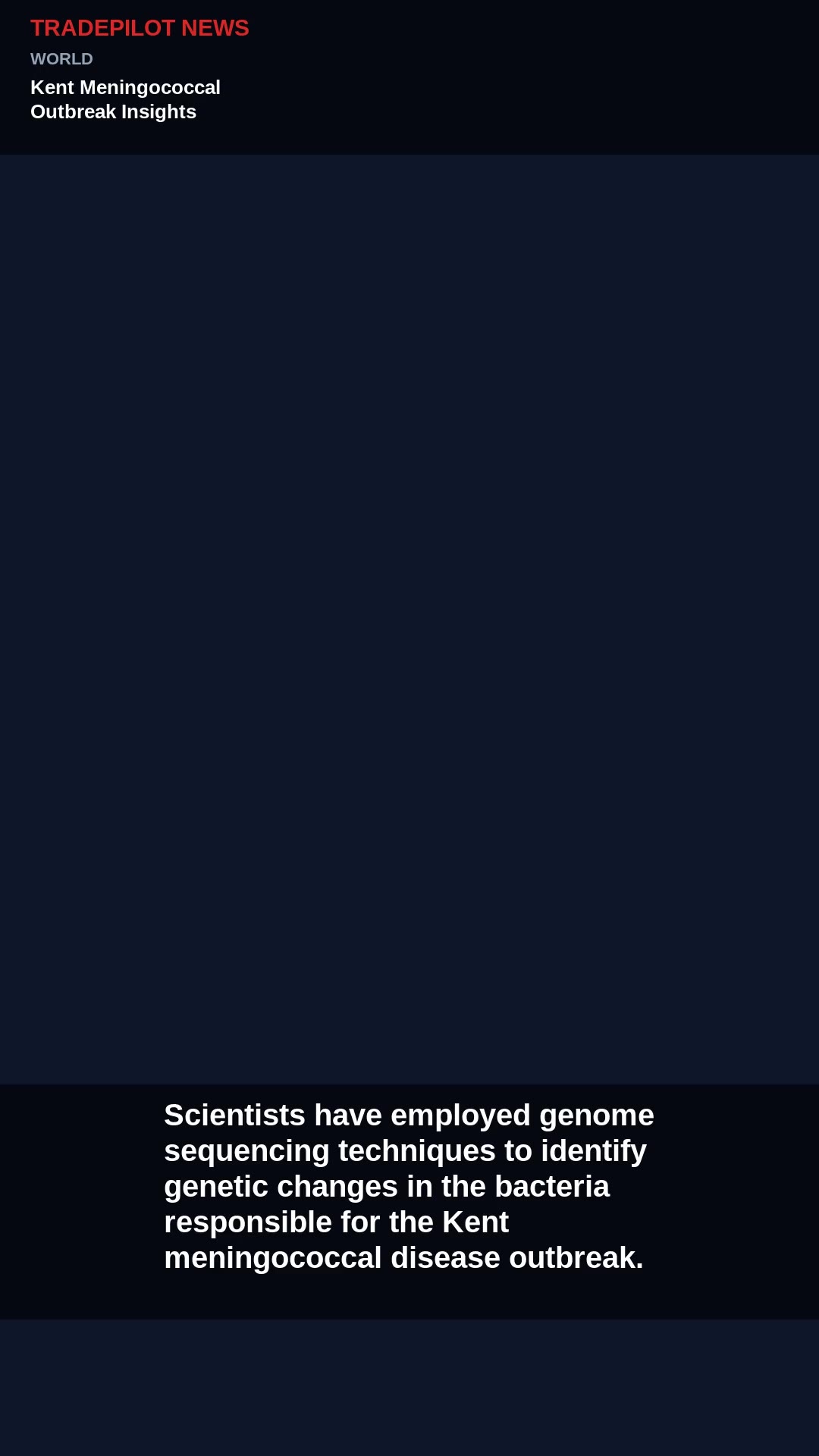 Kent Meningococcal Outbreak Insights