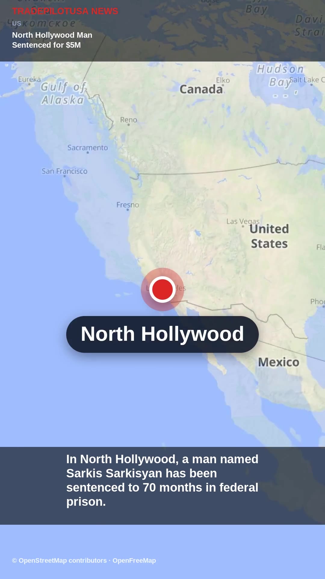 North Hollywood Man Sentenced for $5M COVID-19 Relief Fraud