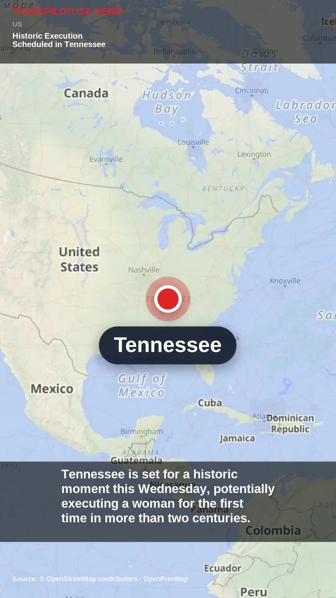 Historic Execution Scheduled in Tennessee