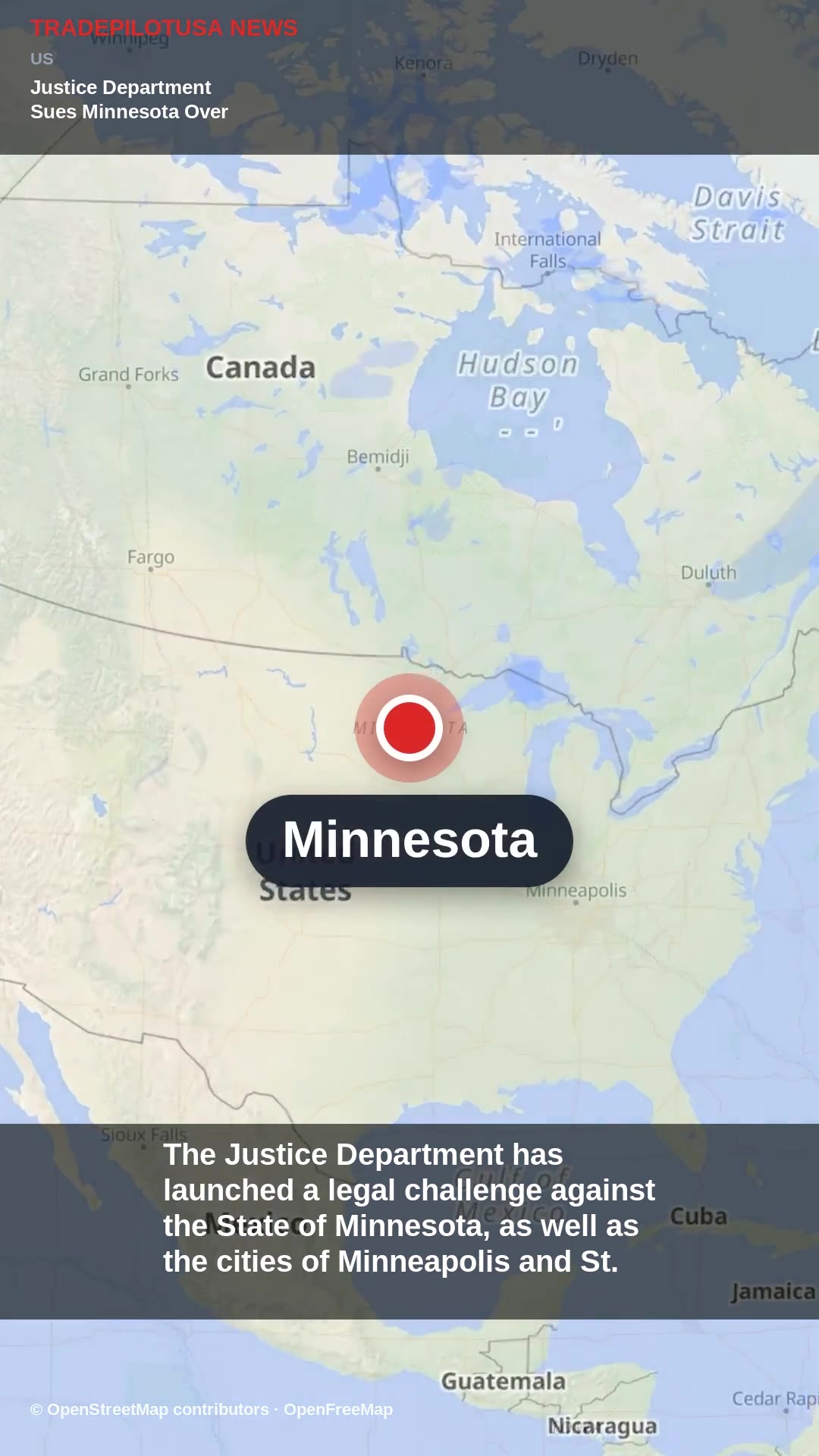Justice Department Sues Minnesota Over Gun Laws