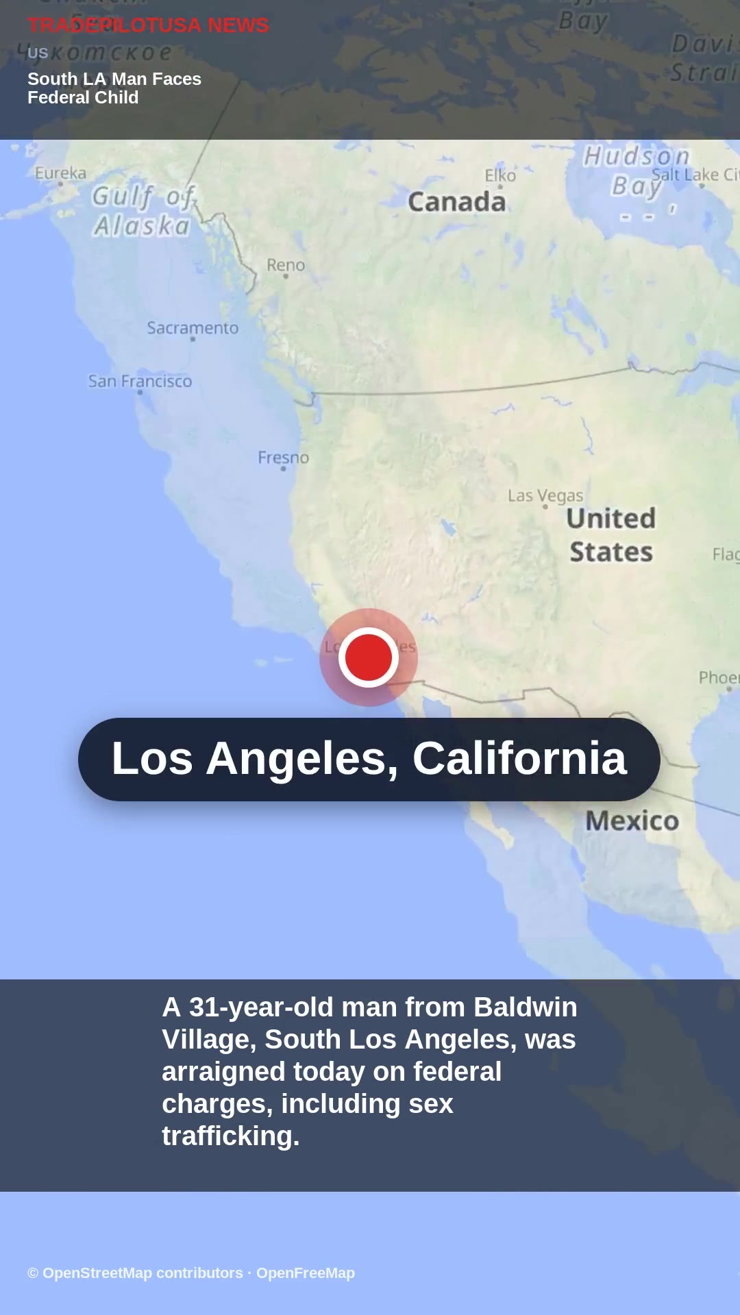 South LA Man Faces Federal Child Trafficking Charges