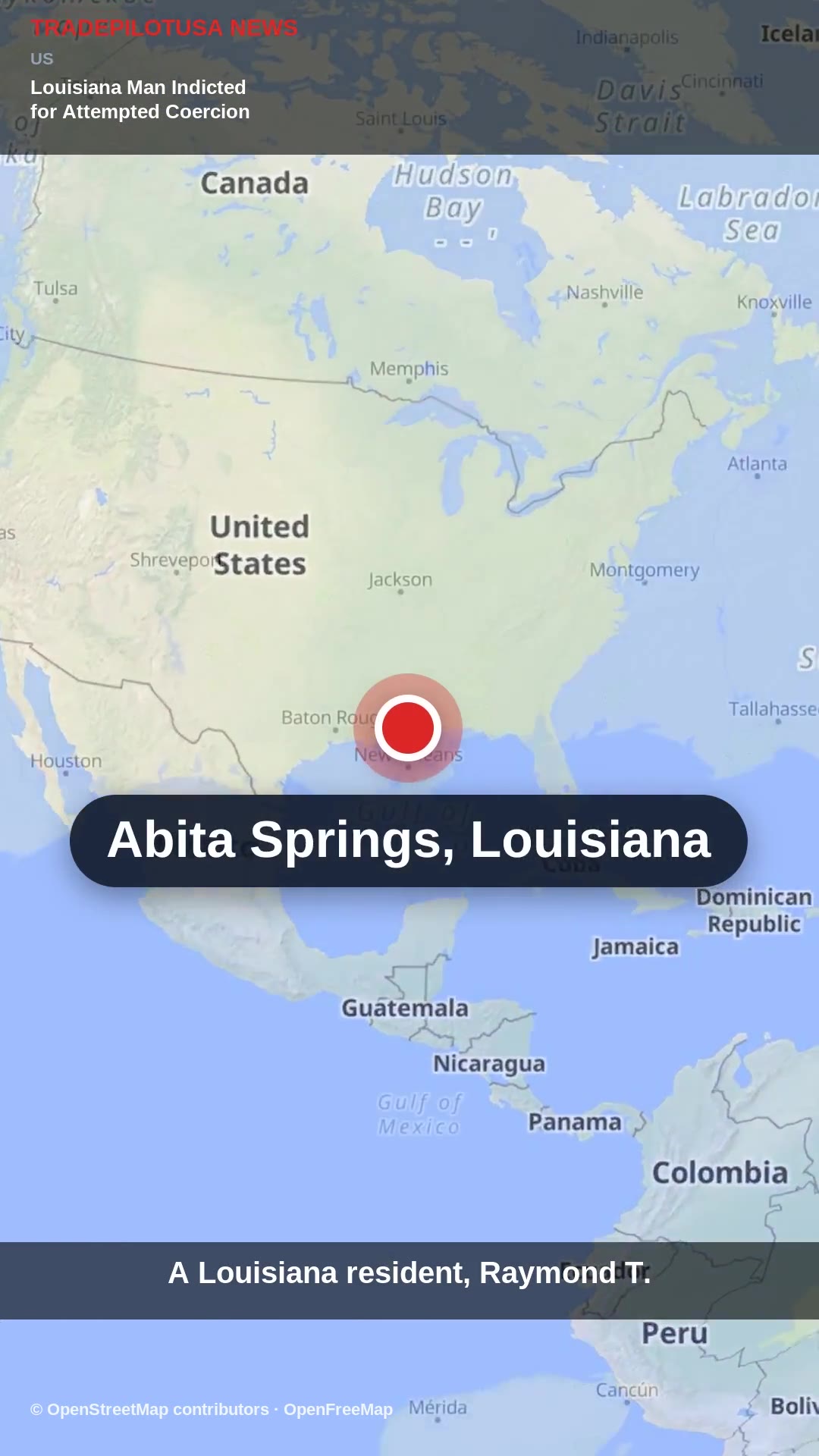 Louisiana Man Indicted for Attempted Coercion of a Minor