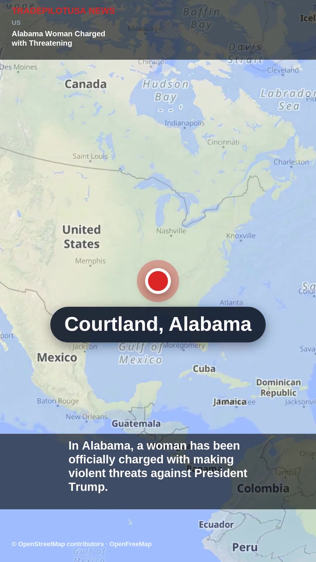 Alabama Woman Charged with Threatening President Trump on Social Media