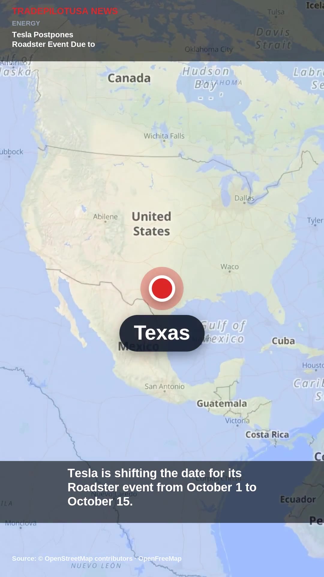 Tesla Postpones Roadster Event Due to Weather Concerns