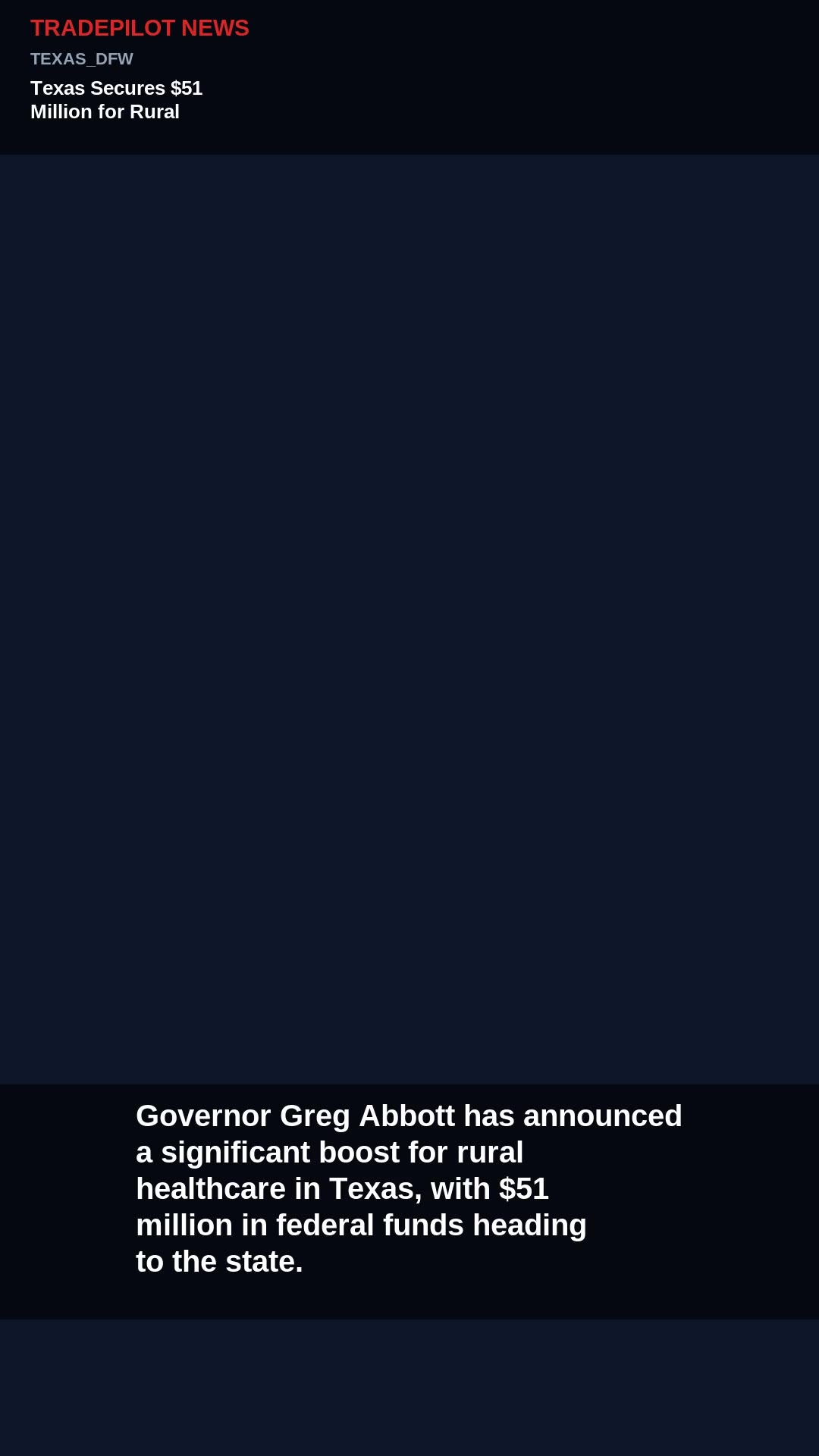 Texas Secures $51 Million for Rural Healthcare