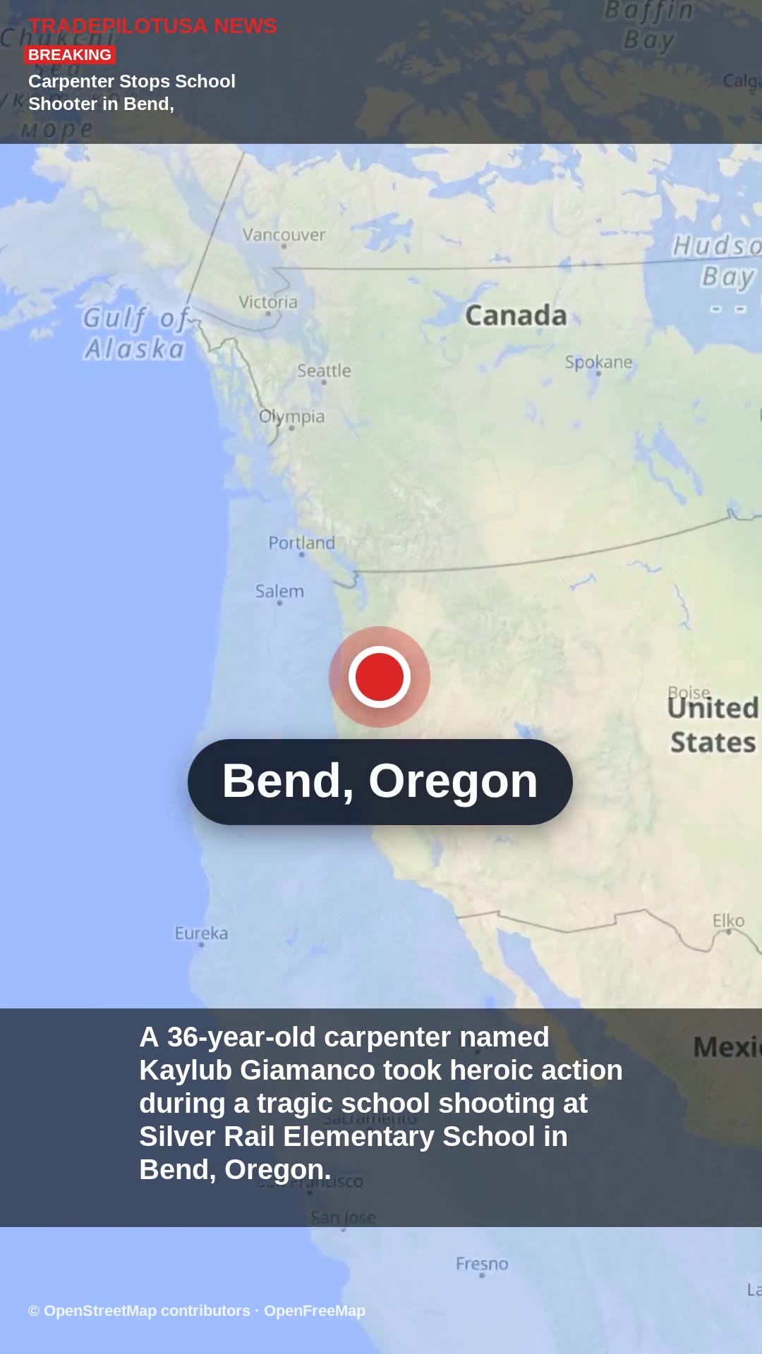 Carpenter Stops School Shooter in Bend, Oregon