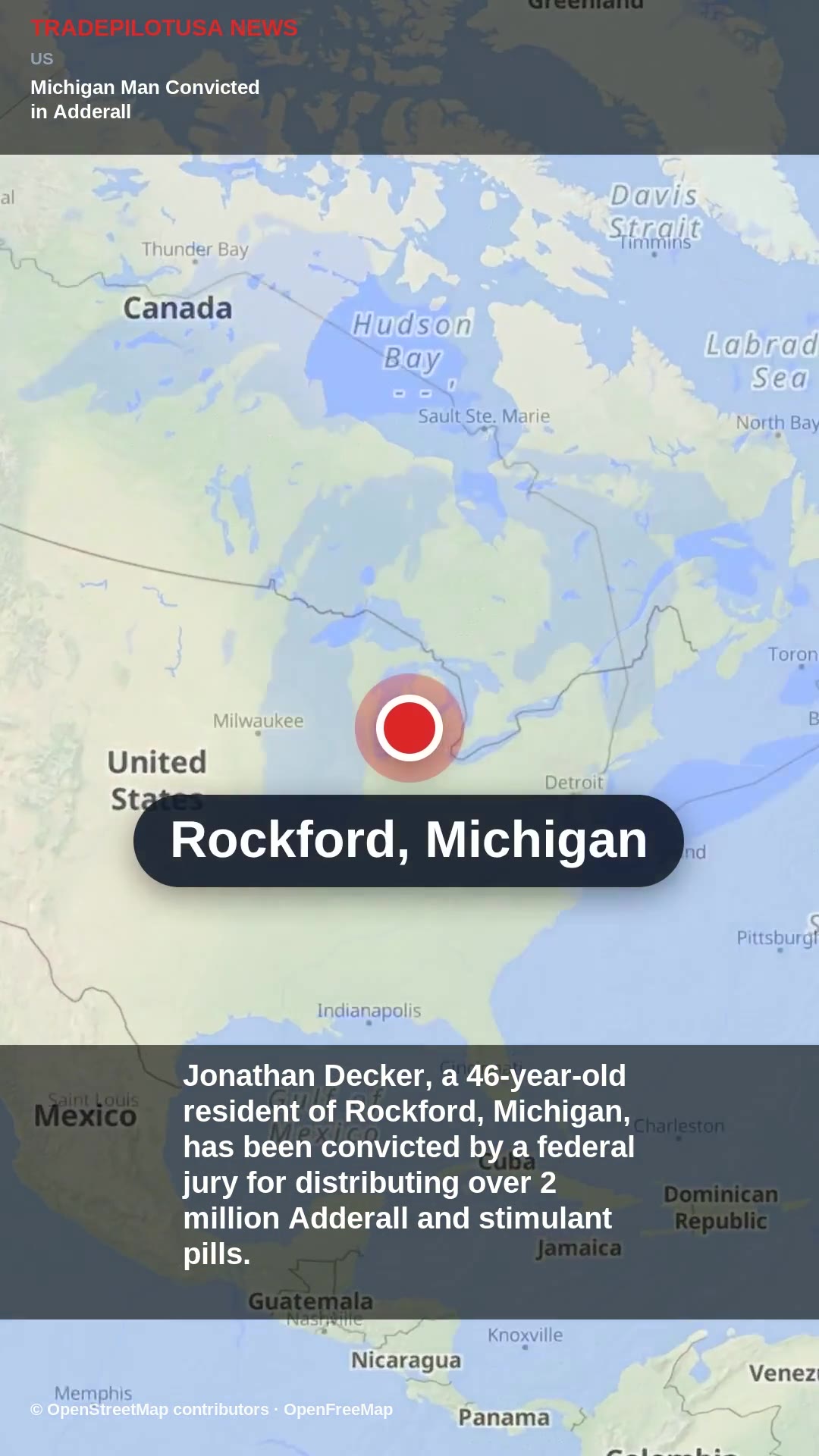 Michigan Man Convicted in Adderall Prescription Scheme